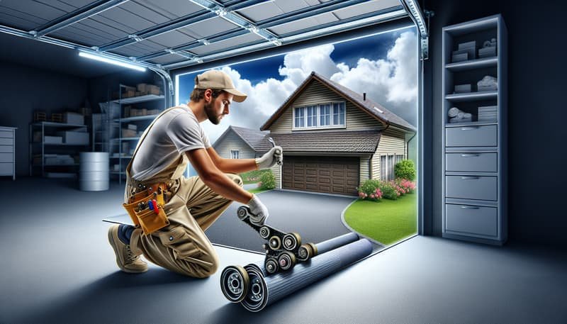 Garage Door Roller Replacement service in Sherborn