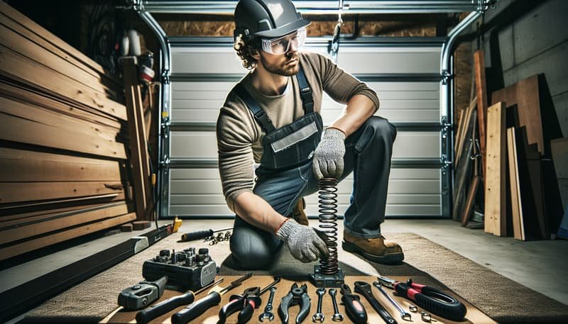 Garage Door Spring Repair service in Newton